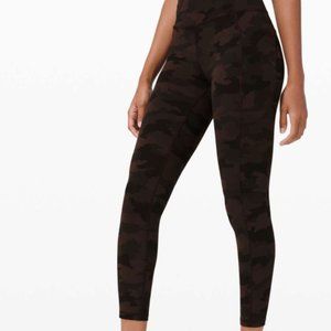 Lululemon Invigorate HR 25 Herit Camo Brown Multi